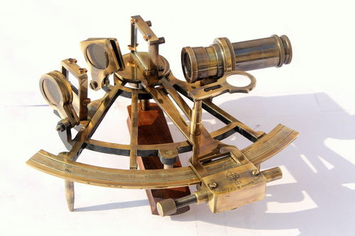Metal Heavy Nautical Brass Sextant