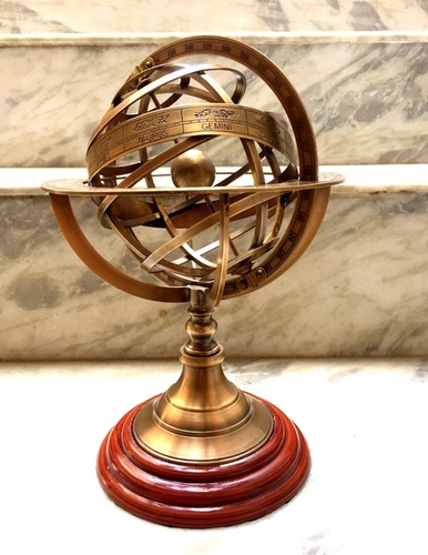 Antiqe Finish Solid Brass Armillary Handmade Nautical