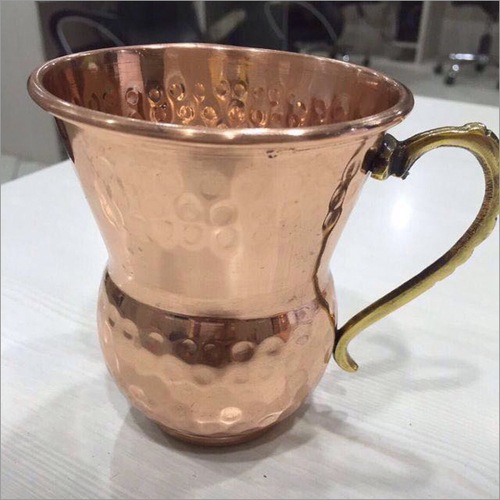 Golden Conical Shape Copper Mug