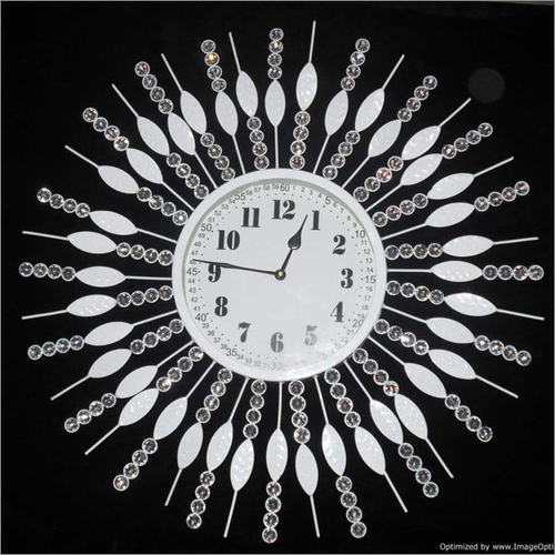 Black & White Rot Iron Wall Clock