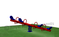 Four Seater Double Spring See Saw Playground See Saw