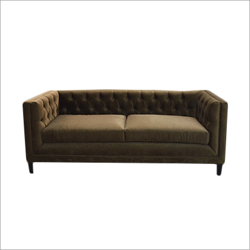 Golden Brown Suede Three Seater