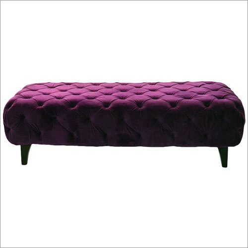 Violet Velvet Ottoman