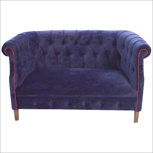 Egyptian Blue Velvet Two Seater