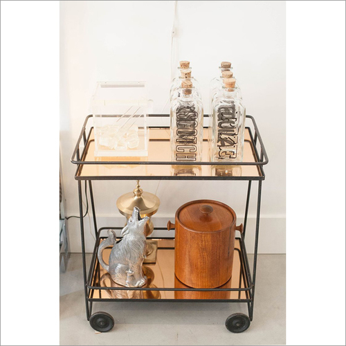 Dining Rectangular Vintage Bar Cart