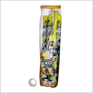 Ben-20 Cricket Bat and Ball - Plastic, 27 Inch Height, 3 Inch Width | Lightweight Design, Easy Grip for Ages 3-5, Develops Coordination and Exercise Fun