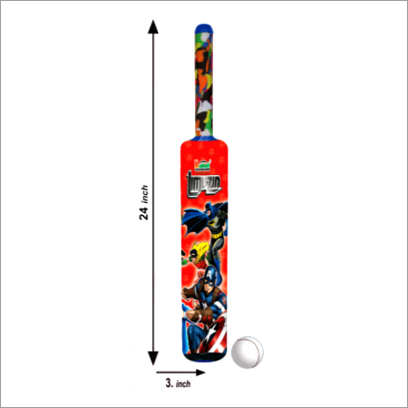 LIMUZIN CRICKET BAT & BALL - Plastic, 24 Inch | Durable Design, Easy Grip & Hand Coordination for Developing Cricket Skills in Kids