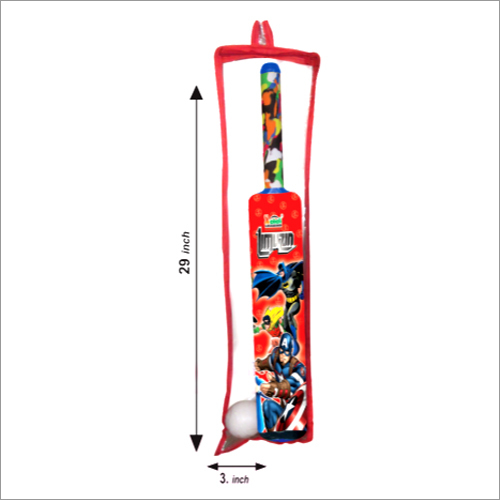 Plastic Cricket Bat and Ball Set - Durable PP Material, 29 Inch Size , Bright Colored Design for Kids Aged 5-8, Ideal for Outdoor Play