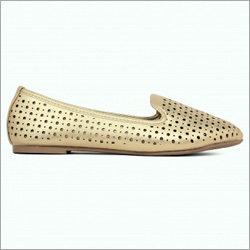 Ladies Laser Cut Designer Belly Shoe