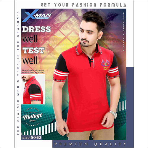 Mens Half Sleeve Fancy T-Shirt
