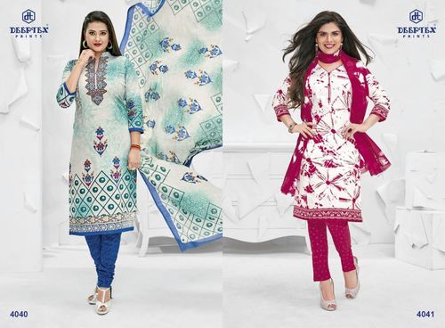 Cotton Polyester Pink And Sky Blue Miss India Collection