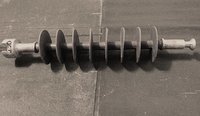 33kv Polymer Disc Insulator - Silicone Material, Grey Color | Application For Power Distribution Ht Line, Exceptional Hydrophobic Performance