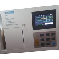 3 Channel Ecg Machine - 5.7 Inch Touch Screen, 10-bit/1000hz Resolution | Automatic Measurement, Data Transmission Via Rs232, Built-in Battery
