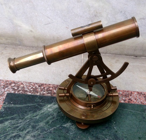 Antique Brass Alidade Compass Gift