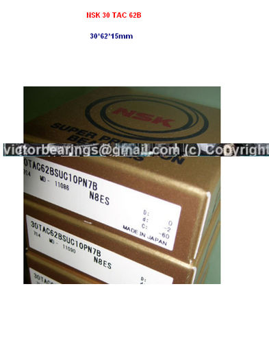 NSK BALL SCREW BEARING 30 TAC 62 B SUC 10 PN 7B