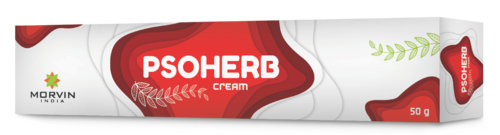 Psoherb Cream - Herbal Formulation with Garlic Oil, Neem Oil, Jyiotishmati Tail, and Tea Tree Oil | Safe for All Skin Types, Smooth Texture, 2-Year Shelf Life, Ideal for Men and Women