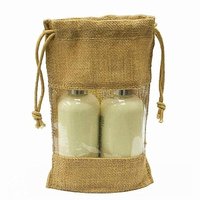 Jute Grain Bags - Jute Material, Customized Color & Design, Brown Hue | Eco-friendly, Reusable, High-quality Handcrafted Stitching