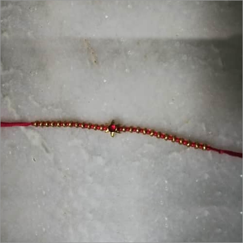 Gold Handmade Designer Rakhi