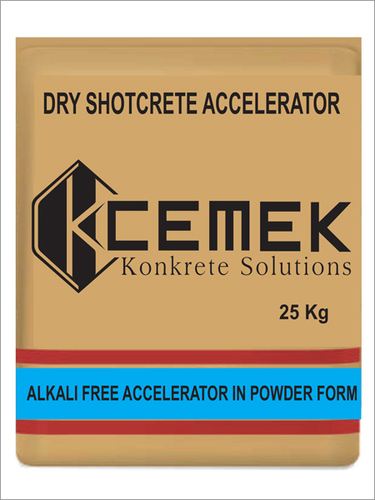 Concrete Accelerator - White or Gray Powder, Cemek - RSET80P | Alkali Free Accelerator with Acidic pH, Ideal for Rapid Setting