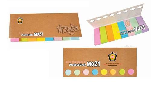 8 COLOUR STICKY NOTE PAD