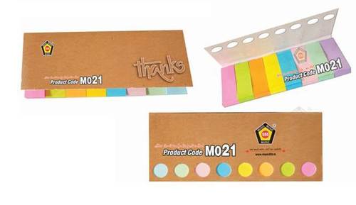 8 Colour Sticky Note Pad