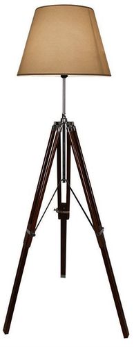 Wood Adjustable Corner Floor Lamp