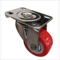 Plate PU Castor Wheels