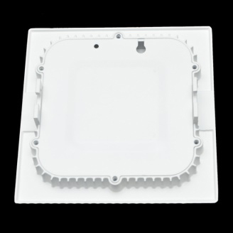 Housing Of Led Slim Panel Round 12 Watt - Plastic, 120x120mm, White | 800lm Bright Light, Easy Install, Energy Efficient, Long Lifespan, Slim Design