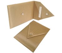 Gift Envelopes - Kraft Paper, 5 X 7 Inches , Customizable Beige Design With Magnetic Clasp Closure