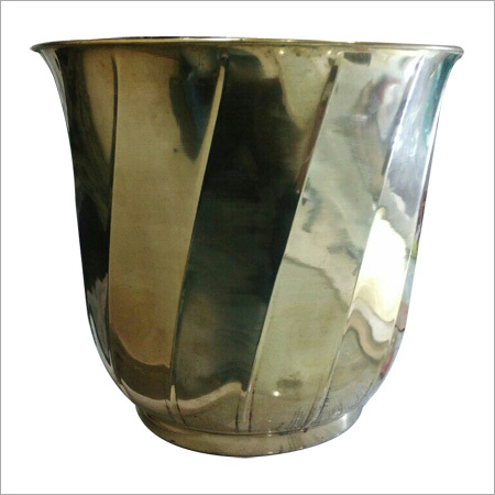 Silver Brass Planter