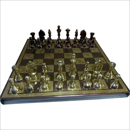 Golden Brass Chess Set