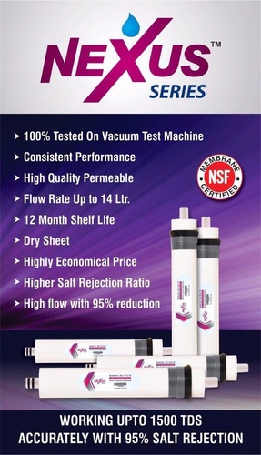 Nexus Membranes - Polypropylene, 10 Inches, TDS 1500 | High Flow, High Rejection, NSF Certified, Long Shelf Life, Dry Sheet, Tested, Consistent Performance