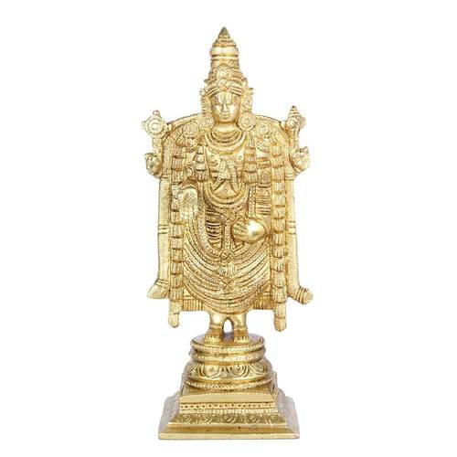 Golden Brass Balaji Idol - 19.2Cm