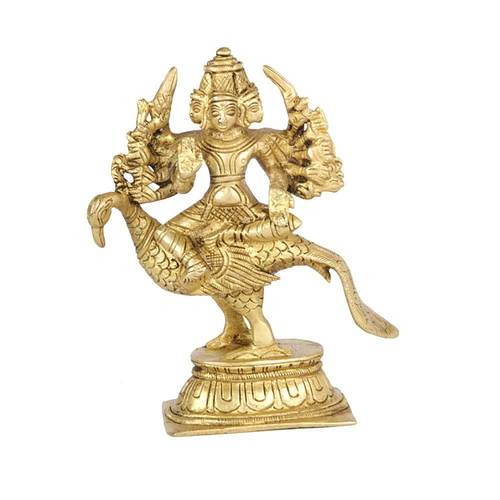 Golden Brass Karthikeya Swamy (Murugan) Idol