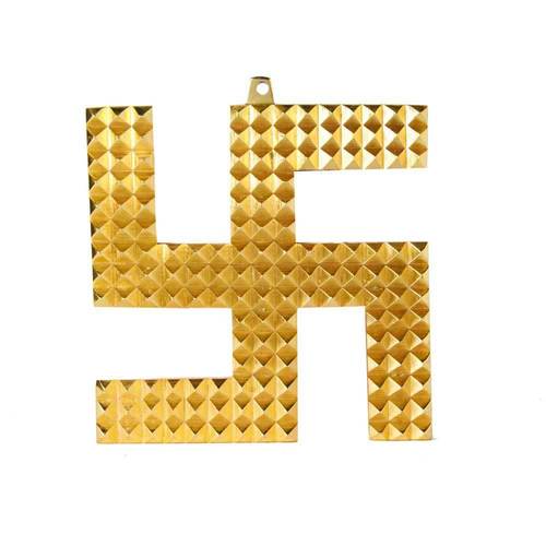 Golden Brass Swastik