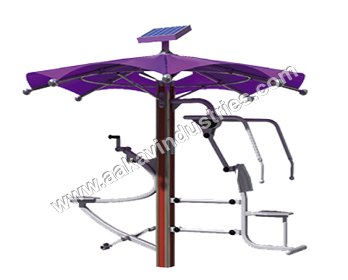 BICYCLE and CHEST  PRESS OUTDOOR