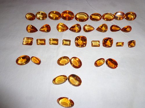 Citrine Gemstone - Grade A, Various Sizes | Polished Pale Yellow, Multiple Cuts, Enhances Clarity and Prosperity