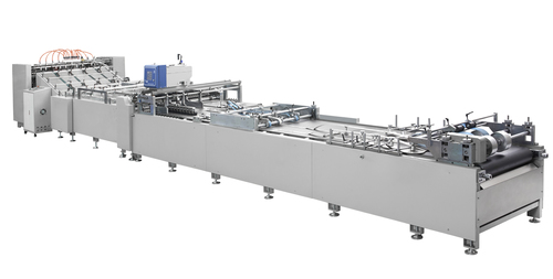 CM2SP-1400 two sheets pasting machine with tube forming&top folding