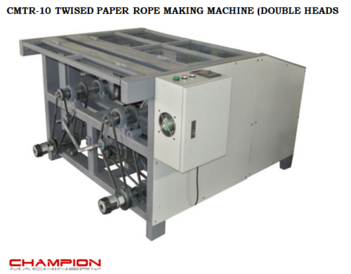 CMTR-10 TWISTED PAPER ROPE MAKING MACHINE