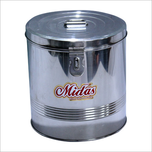 Ss Round Grain Container