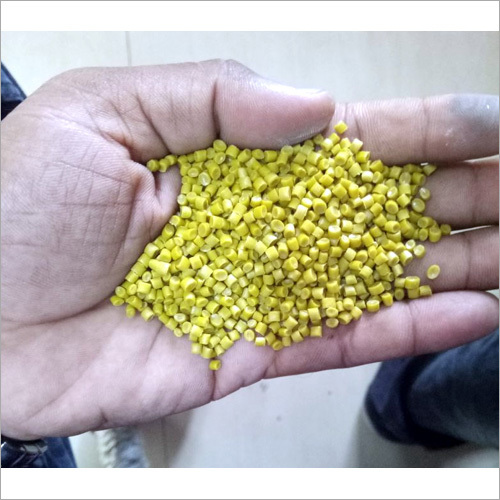 Recycled Yellow HDPE Plastic Granules