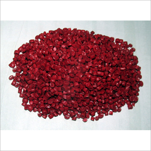 Recycled Red HDPE Plastic Granules