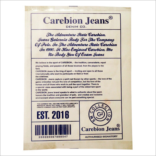 Garment Labels At Best Price In Delhi Delhi Aggarwal Labels