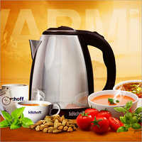 Electric Tea Kettles - Stainless Steel, 2 Liters, Black & Silver | 1500 Watt Power, Automatic Shut Off, Heatproof Handle, Efficient Boiling