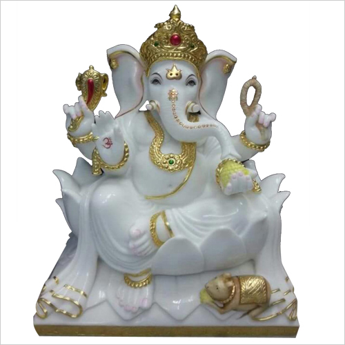 White marble Ganpati Ji