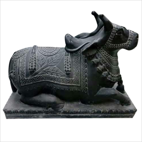 Black Marble Nandi Statue