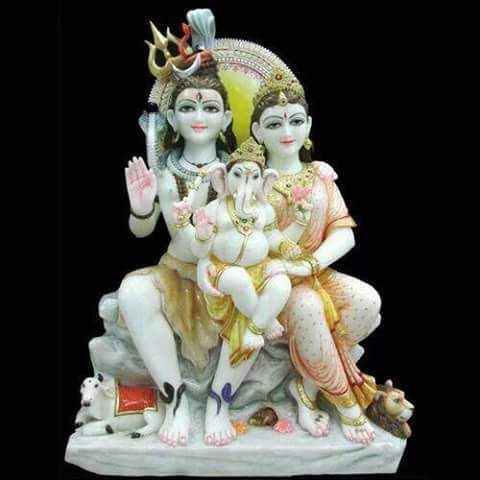 White Marble God Statue
