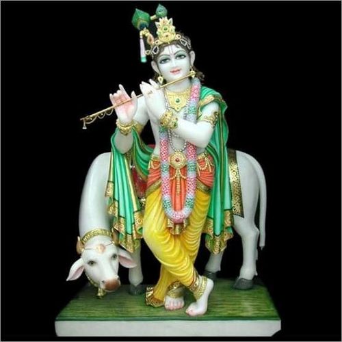 White Marble Shri Krishna Statue