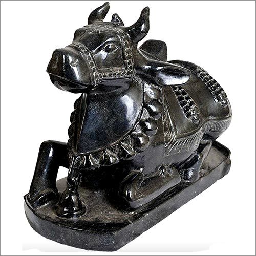 Marble Nandi Statue