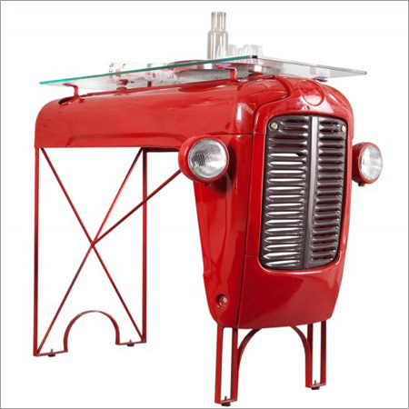 Tractor Glass Table